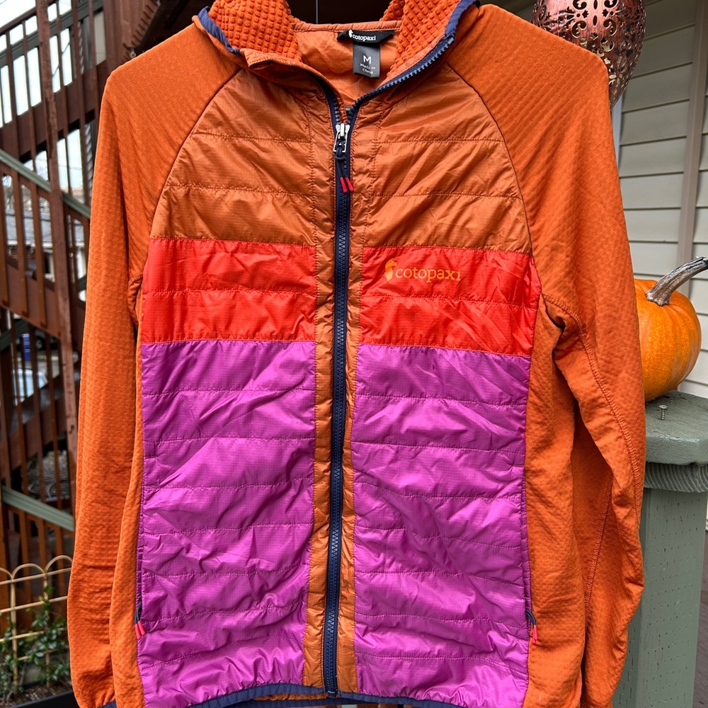 Cotopaxi Colorful Puffer Jacket - Orange, Red, Pink